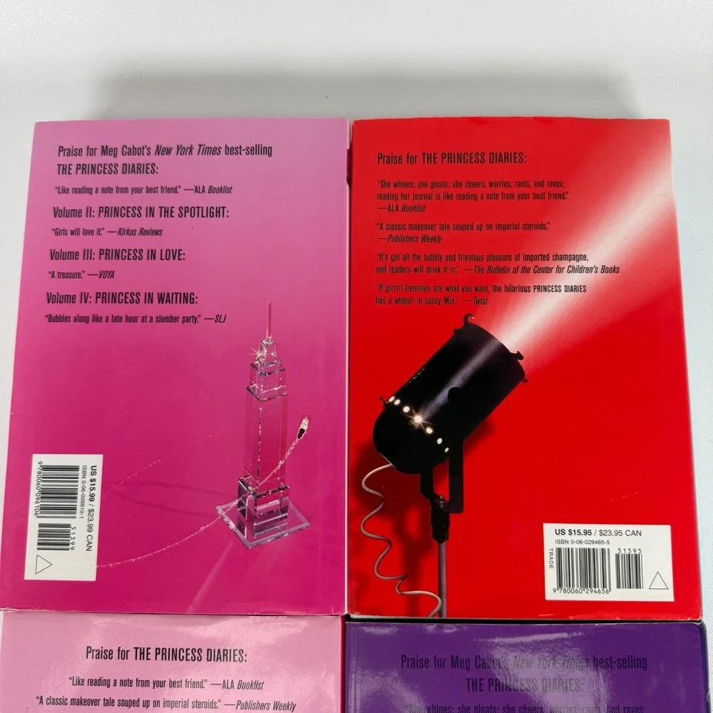Lot of 4 Meg Cabot‎ The Princess Diaries Hardcover Books